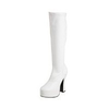Plateaustiefel-weiss
