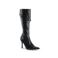 High-heel-stiefel-schwarz-lederimitat