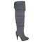 High-heel-stiefel-grau