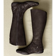 Damen-lederstiefel-leder