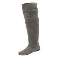 Overknee-stiefel-grau