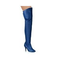 Overkneestiefel-blau