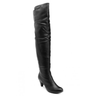 Overknees-leder
