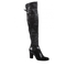 Overknees-schwarz-leder