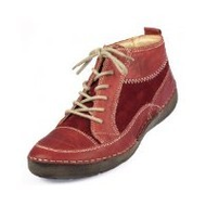 Damen-boots-rot