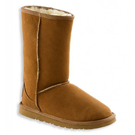 Damen-boots-braun-leder