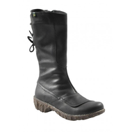 Damen-stiefel-schwarz-holz