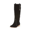 Damen-stiefel-schwarz-veloursleder