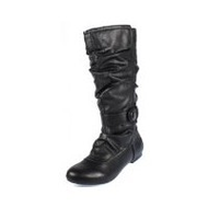 Damen-stiefel-schwarz-lederimitat