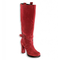 Damen-stiefel-rot-leder