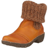Damen-stiefel-orange