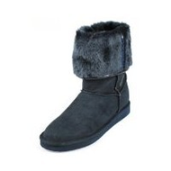 Damen-stiefel-navy-lederimitat