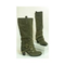 Damen-stiefel-khaki-wildleder