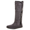 Damen-stiefel-grau-stoff