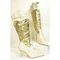 Damen-stiefel-gold