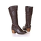 Damen-stiefel-dunkelbraun-leder