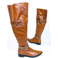 Damen-stiefel-dunkelbraun-echtleder