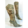 Damen-stiefel-bronze