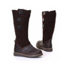 Damen-stiefel-braun-textil