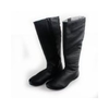 Damenstiefel-schwarz-leder