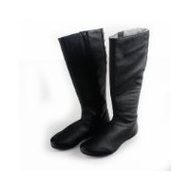 Damenstiefel-schwarz-leder