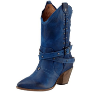 Damenstiefel-blau