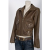 Bikerjacke-braun