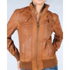 Lederjacke-cognac