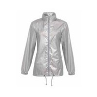 Damen-regenjacke-silber