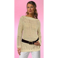 Longpullover-beige