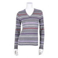Ringelpullover-grau