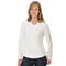 Damen-fleecepullover-white