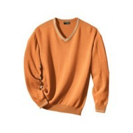 Damen-v-pullover-orange