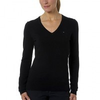 Damen-pullover-schwarz-v-neck