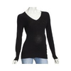 Damen-pullover-black-v-neck
