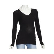 Damen-pullover-black-v-neck