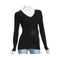 Damen-pullover-black-v-neck