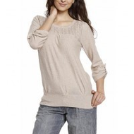 Oui-damen-pullover-beige