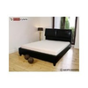 Bett-schwarz-leder
