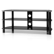 Tv-rack-schwarz-schwarzglas