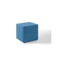 Hocker-blau-kunstleder