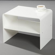 Beistelltisch-weiss-acryl