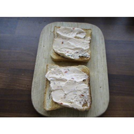 Brunch-cowboy-zwei-scheiben-toast-mit-dem-cowboy-drauf