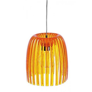 Pendelleuchte-orange-klar