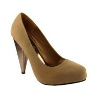 High-heel-braun-wildleder