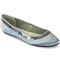 Ballerinas-silber-satin