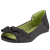 Ballerinas-schwarz-denim