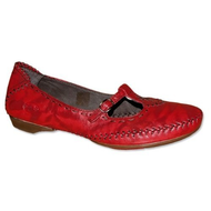 Ballerinas-rot-leder