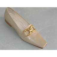 Damen-ballerina-beige-leder