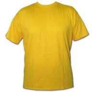 Maenner-t-shirt-gelb